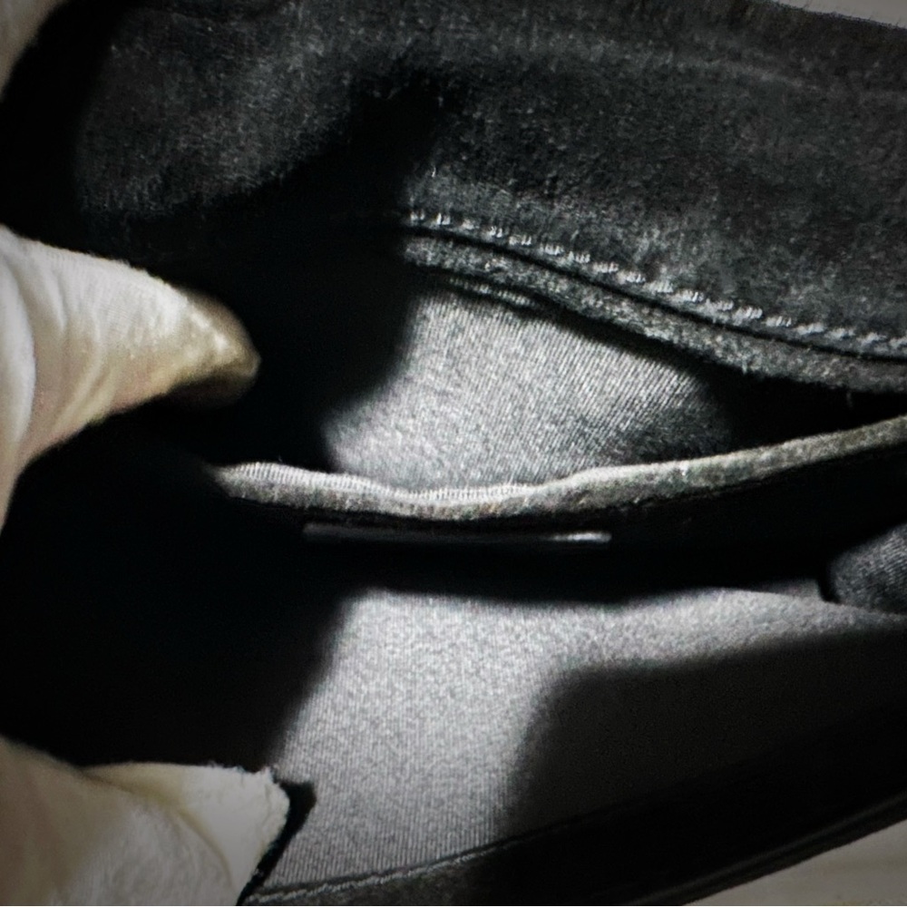 Vintage style Y2K Zara Black Crossbody Bag with Silver Chain - Picture 13 of 16